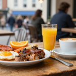 Delicious full English breakfast in Coventry city centre cafe.