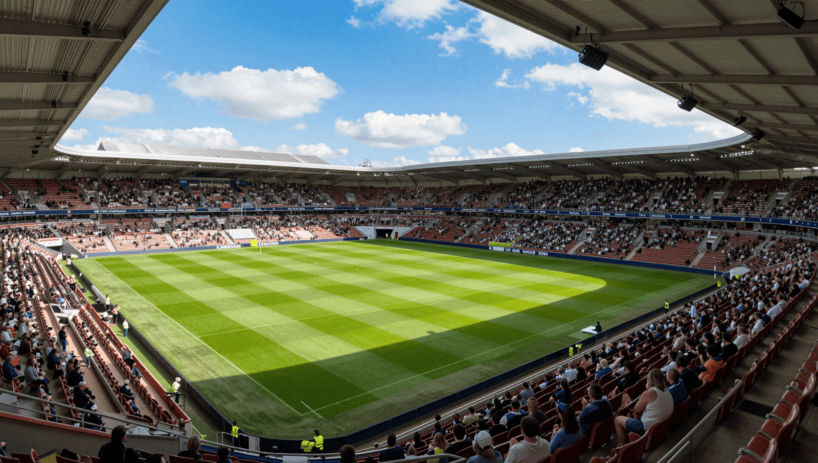 The Coventry Building Society Arena capacity shown with a full crowd watching a match.