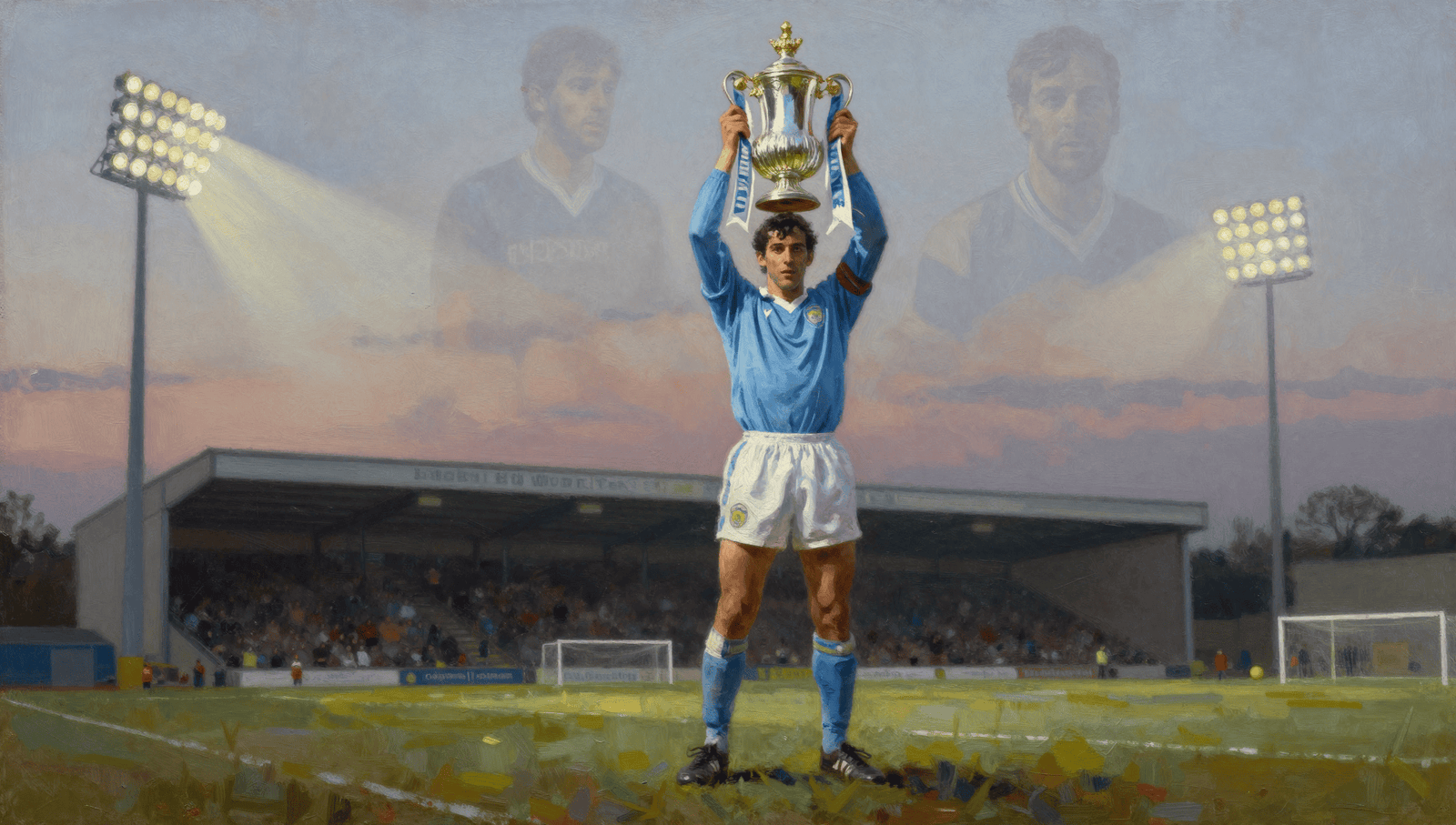 Iconic coventry city former players celebrating at Highfield Road