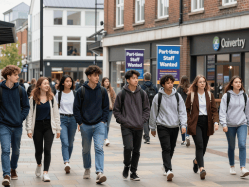 Students seeking Coventry part-time jobs for students in the city centre.