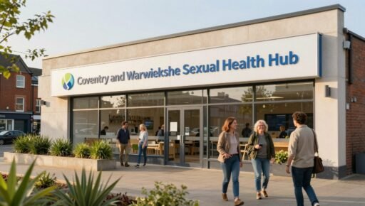 Coventry and Warwickshire sexual health hub clinic entrance in Coventry city centre