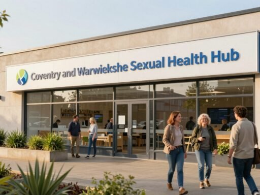 Coventry and Warwickshire sexual health hub clinic entrance in Coventry city centre