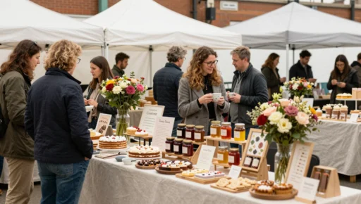 Balsall Common Country Market with handmade produce and local crafts
