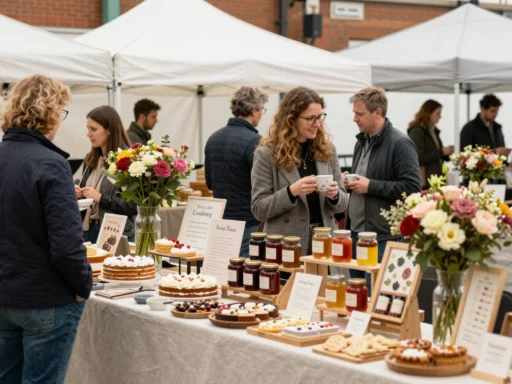 Balsall Common Country Market with handmade produce and local crafts